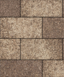 Тротуарная плитка Поревит Прямоугольник Гранит Хаски 600х300х80 мм