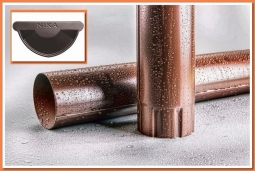 Труба водосточная Nika D100 NL-805 Серо-Коричневый