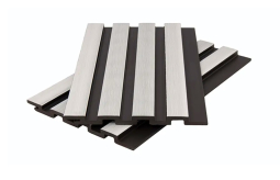 Стеновая панель брусковая двухцветная Nusadua 3D CO-EX 13х177х3600 мм White