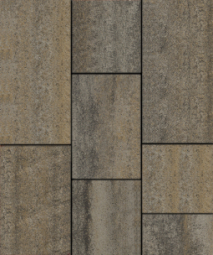 Тротуарная плитка Поревит Трио Базальт, 60 мм