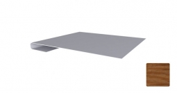 Планка завершающая простая Первая Кровельная (декоративно-полимерное покрытие) 3м под дуб 3D