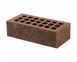 Кирпич лицевой керамический «Темно-коричневый» «Пена Азмаз» торкретированный пустотелый утолщенный