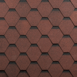 Гибкая черепица Shinglas Самба рубин