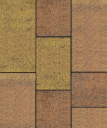 Тротуарная плитка Поревит Трио Саванна, 60 мм