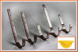 Держатель желоба Nika карнизный RAL1018 Желтый