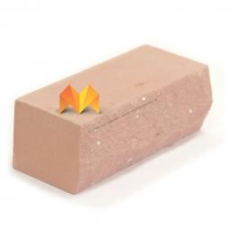 Кирпич силикатный лицевой «Красный» рустированный полнотелый одинарный М-175 (Угловой)