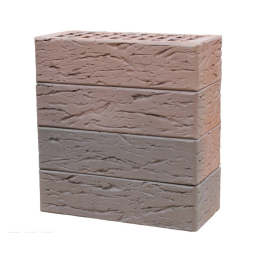 Кирпич лицевой керамический «Светло-коричневый» «Флеш Рустик» пустотелый одинарный