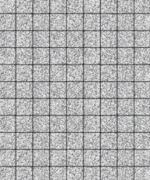 Тротуарная плитка Поревит Квадрат Мрамор Белый с черным 100х100х60 мм