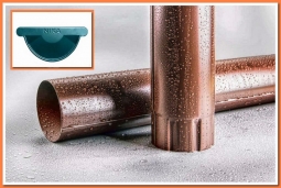 Труба водосточная Nika D100 RAL5021 Бирюза