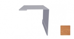 Угол наружный Первая Кровельная 75х75 (декоративно-полимерное покрытие) 3м золотой орех