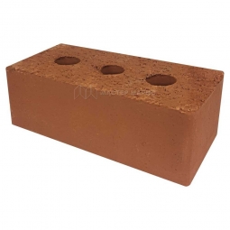 Кирпич керамический рядовой полнотелый утолщенный с технологическими пустотами М-150