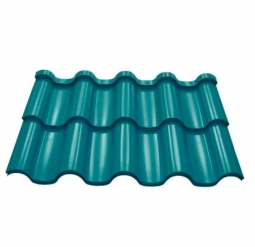 Металлочерепица Андалузия Водная синь RAL 5021
