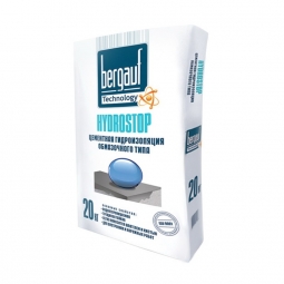 Гидроизоляция Bergauf Гидростоп цементная обмазочного типа 20кг