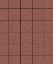Тротуарная плитка Поревит Квадрат Красный 60 мм 200х200