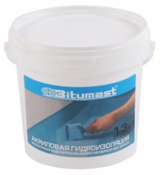 Гидроизоляция Bitumast акриловая для внутренних работ 1,3кг