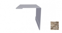 Угол наружный Первая Кровельная 75х75 (декоративно-полимерное покрытие) 3м камень