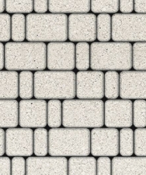 Тротуарная плитка Поревит Классико Гранит Белый 60 мм 3 камня