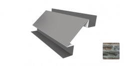 Угол внутренний сложный Первая Кровельная «Брус» 75х75 (декоративно-полимерное покрытие) 2м сланец