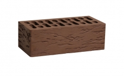 Кирпич лицевой керамический Шоколад «Рустик» пустотелый полуторный
