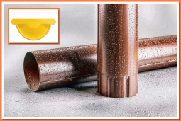 Труба водосточная Nika D100 RAL1018 Желтый