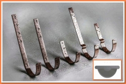 Держатель желоба Nika карнизный RAL7004 Серый