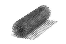 Сетка рабица d=1.6 мм, ячейка 50x50 мм, 1,0х10,0 м черная