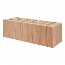 Кирпич лицевой керамический «Светлый» «Береста» пустотелый утолщенный