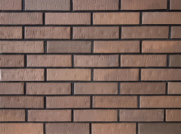 Кирпич лицевой клинкерный «Коричневый» «Риф» пустотелый одинарный