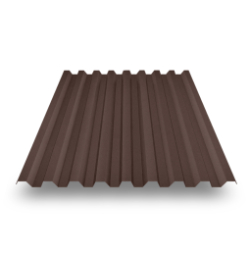 Профнастил С-21 окрашенный с 2-х сторон RAL 8017 шоколад 0,45 мм