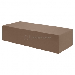 Кирпич лицевой силикатный «Коричневый» полнотелый одинарный