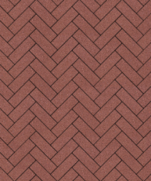 Тротуарная плитка Поревит Паркет Гранит Красный 60 мм 180х60 мм