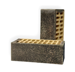 Кирпич лицевой керамический «Антрацит» пустотелый утолщенный