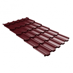Металлочерепица Kvinta Plus 3D Красное вино RAL 3005