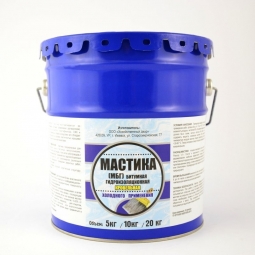 Мастика битумная ХозДвор гидроизоляционная МБГ 15 кг