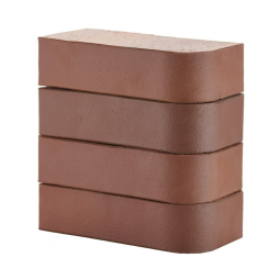 Кирпич лицевой керамический «Коричневый» «Угловой R-60» полнотелый одинарный