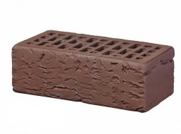 Кирпич лицевой керамический «Темный Шоколад» «Кора дерева» пустотелый утолщенный