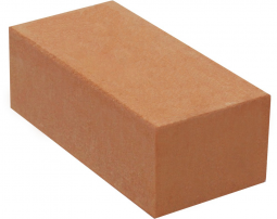 Кирпич лицевой силикатный Оранжевый одинарный полнотелый евро