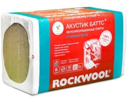 Базальтовый утеплитель Rockwool Акустик Баттс 1000х600х50 / 10 пл.