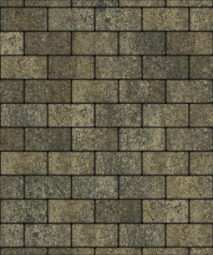 Тротуарная плитка Поревит Прямоугольник Старый замок 200х100х40 мм