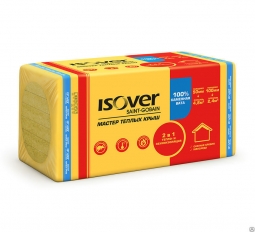 Минераловатный утеплитель Isover Мастер Теплых Крыш 1000х600х50 мм / 8 шт.