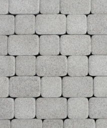 Тротуарная плитка Поревит Классико Гранит Белый 40 мм 2 камня