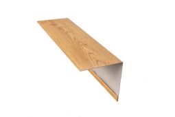 Планка откосная Первая Кровельная 50х100 (декоративно-полимерное покрытие) 2м под темное дерево