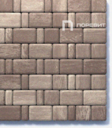 Тротуарная плитка Поревит Классико Гранит Хаски 60 мм 3 камня