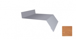 Отлив оконный Первая Кровельная 180 (декоративно-полимерное покрытие) 3м золотой орех