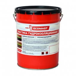 Мастика гидроизоляционная Ecomast ТМ металлическое ведро 20 л