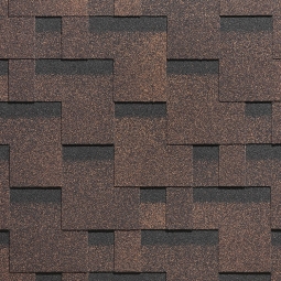 Гибкая черепица Docke Standard Тетрис коричневый