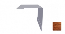 Угол наружный Первая Кровельная 75х75 (декоративно-полимерное покрытие) 2м под светлое дерево