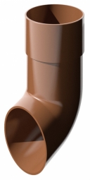 Слив водосточной трубы Технониколь (Verat) Коричневый (125х82 мм)