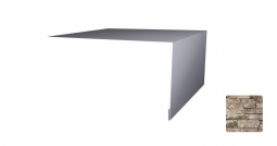 Планка откосная простая Первая Кровельная 75х200 (декоративно-полимерное покрытие) 2м камень