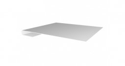 Планка завершающая простая Первая Кровельная (полиэстер) 2м белый